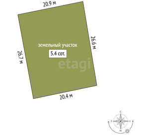 Дом 40м², 2-этажный, участок 5 сот.