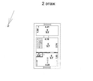 Дом 75м², 2-этажный, участок 13 сот.