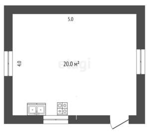 Дом 20м², 2-этажный, участок 5 сот.
