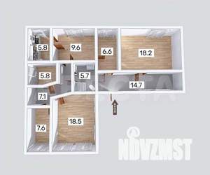 Дом 100м², 2-этажный, участок 5 сот.