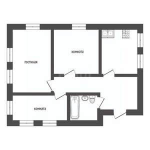 Дом 71м², 1-этажный, участок 7 сот.