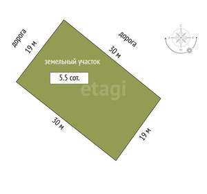 Дом 36м², 2-этажный, участок 6 сот.