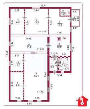 Дом 118м², 1-этажный, участок 5 сот.