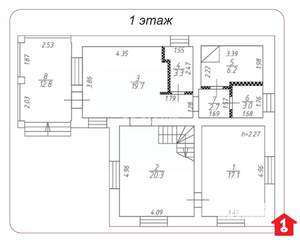 Дом 164м², 2-этажный, участок 7 сот.