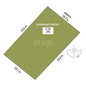 Дом 70м², 2-этажный, участок 6 сот.