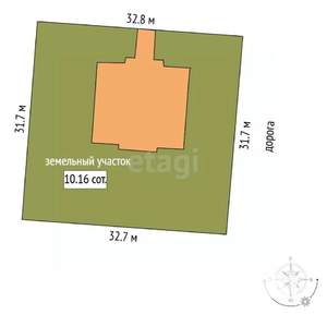 Дом 345м², 2-этажный, участок 10 сот.