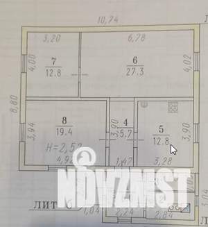 Дом 91м², 1-этажный, участок 4 сот.
