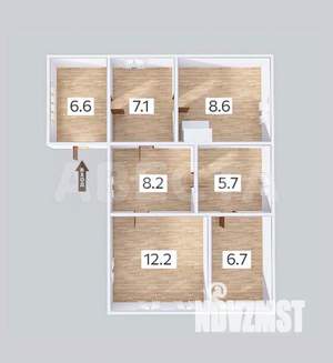 Дом 49м², 1-этажный, участок 4 сот.