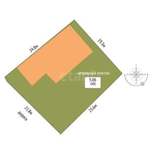 Дом 171м², 2-этажный, участок 5 сот.