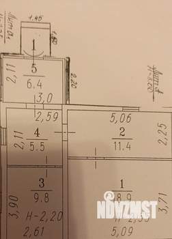Дом 45м², 1-этажный, участок 3 сот.