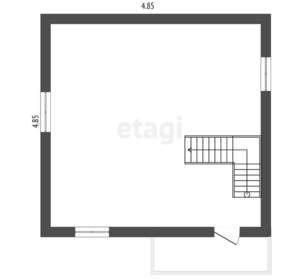 Дом 49м², 2-этажный, участок 6 сот.