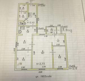 Дом 77м², 1-этажный, участок 3 сот.