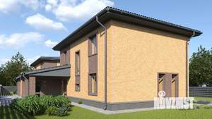 Коттедж 202м&sup2;, 2-этажный, участок 7 сот.  