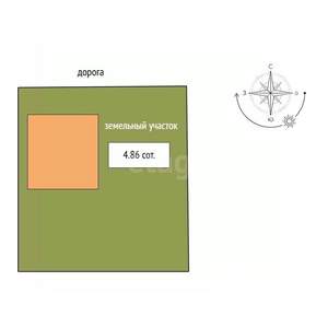 Дом 66м², 1-этажный, участок 5 сот.  