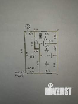 Дом 46м&sup2;, 1-этажный, участок 2 сот.  