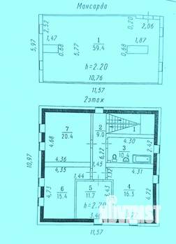 Коттедж 290м², 3-этажный, участок 9 сот.  