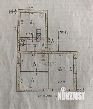 Дом 61м&sup2;, 1-этажный, участок 4 сот.  