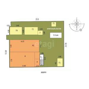 Дом 152м², 1-этажный, участок 5 сот.  