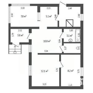 Дом 60м², 1-этажный, участок 6 сот.  