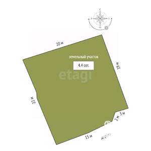 Дом 100м², 1-этажный, участок 4 сот.  