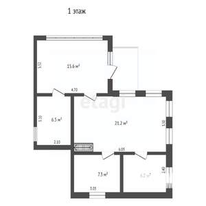 Дом 58м&sup2;, 2-этажный, участок 10 сот.  