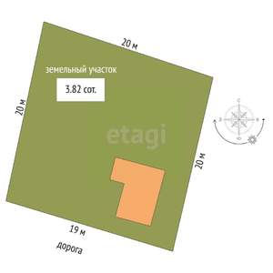 Дом 25м², 1-этажный, участок 5 сот.  
