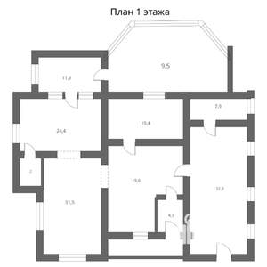 Коттедж 368м², 2-этажный, участок 18 сот.  