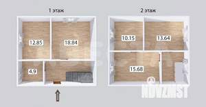 Дача 94м², 2-этажный, участок 5 сот.  
