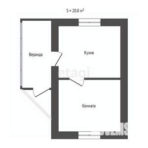 Дом 20м², 1-этажный, участок 4 сот.  