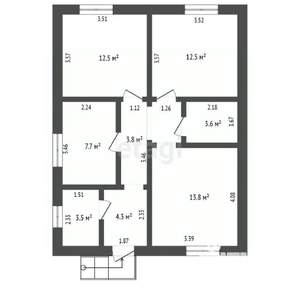 Дом 70м&sup2;, 1-этажный, участок 4 сот.  