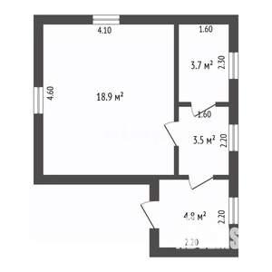 Дом 70м², 2-этажный, участок 6 сот.  