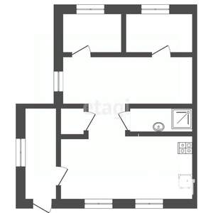 Дом 75м², 1-этажный, участок 3 сот.  