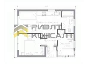 Дом 60м&sup2;, 1-этажный, участок 6 сот.  