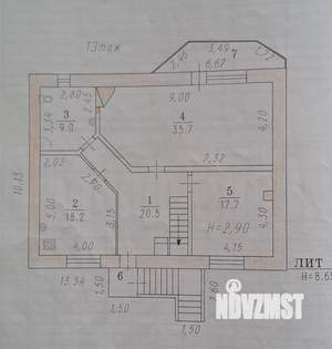 Коттедж 355м², 3-этажный, участок 12 сот.  