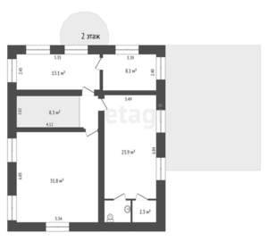 Дом 211м², 2-этажный, участок 6 сот.  