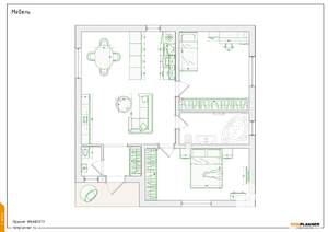 Дом 82м&sup2;, 2-этажный, участок 3 сот.  