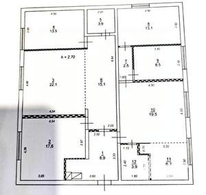 Дача 171м², 2-этажный, участок 5 сот.  