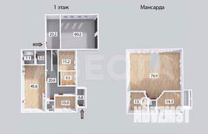 Коттедж 332м², 2-этажный, участок 8 сот.  