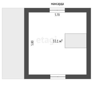 Дом 72м&sup2;, 2-этажный, участок 5 сот.  