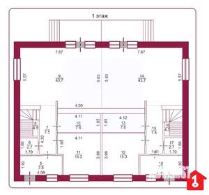 Таунхаус 260м², 2-этажный, участок 3 сот.  