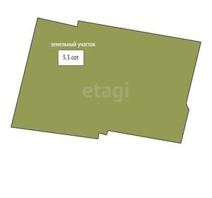 Дом 60м², 1-этажный, участок 5 сот.  