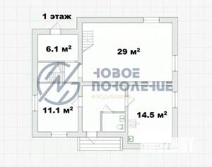Коттедж 225м², 2-этажный, участок 8 сот.  