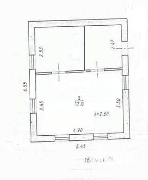 Дом 40м², 1-этажный, участок 5 сот.  