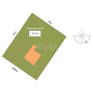 Дом 47м&sup2;, 2-этажный, участок 5 сот.  