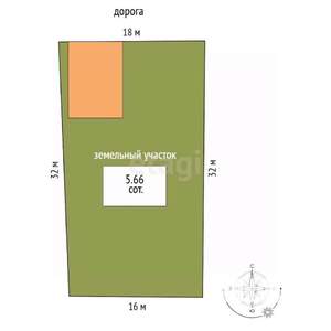 Дом 104м&sup2;, 2-этажный, участок 6 сот.  