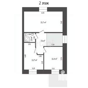 Дом 128м², 2-этажный, участок 3 сот.  