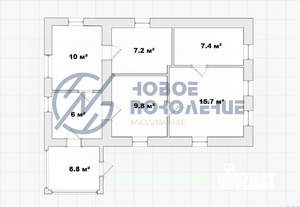 Дом 63м², 1-этажный, участок 5 сот.  