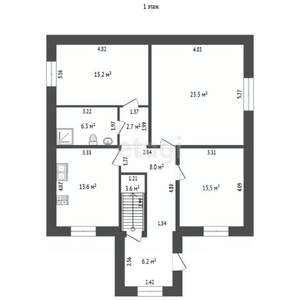 Дом 161м², 2-этажный, участок 9 сот.  