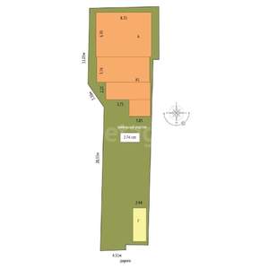 Дом 106м&sup2;, 1-этажный, участок 3 сот.  