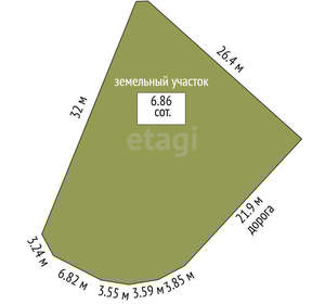 Дача 16м², 2-этажный, участок 7 сот.  